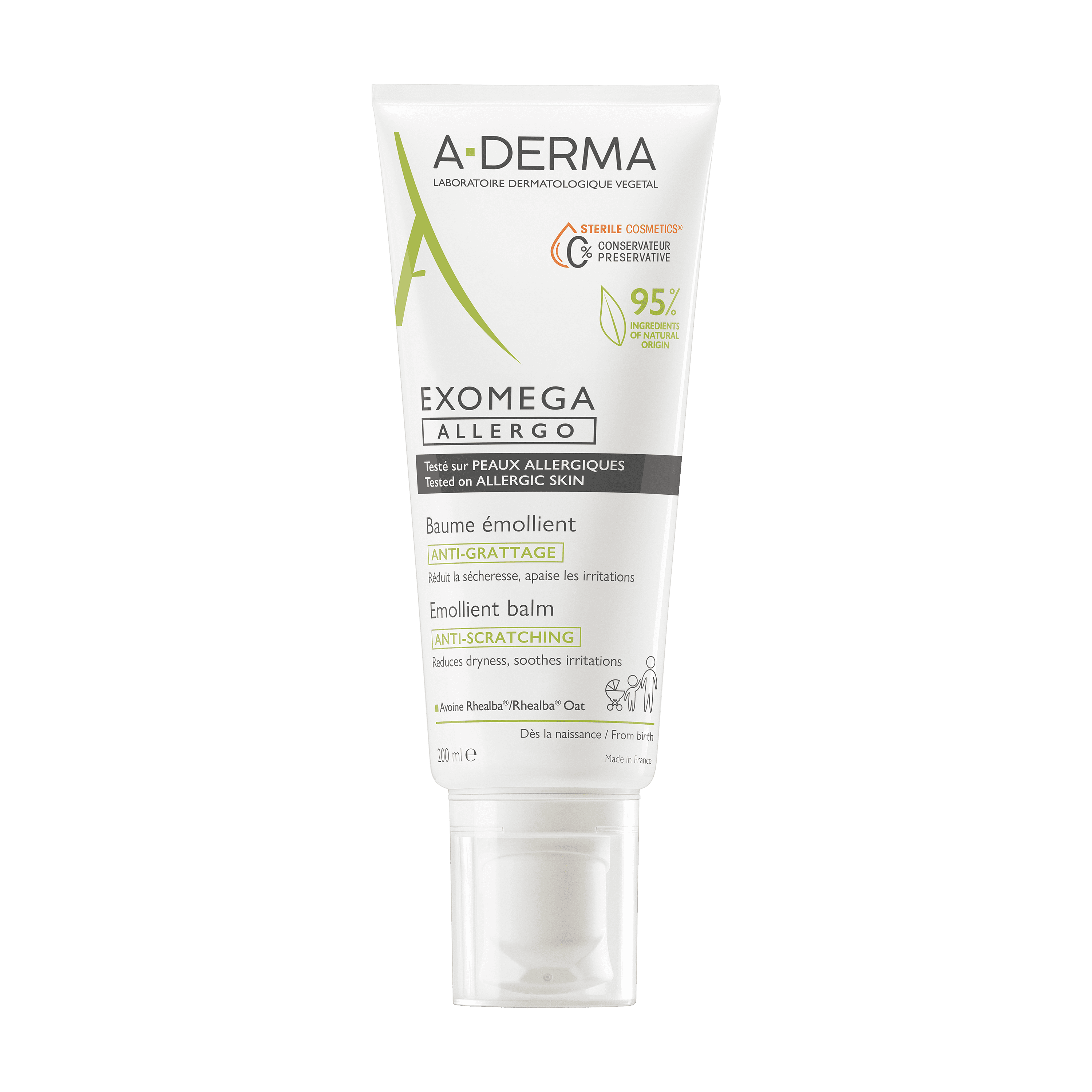3x3 tube baume allergo 200ml face