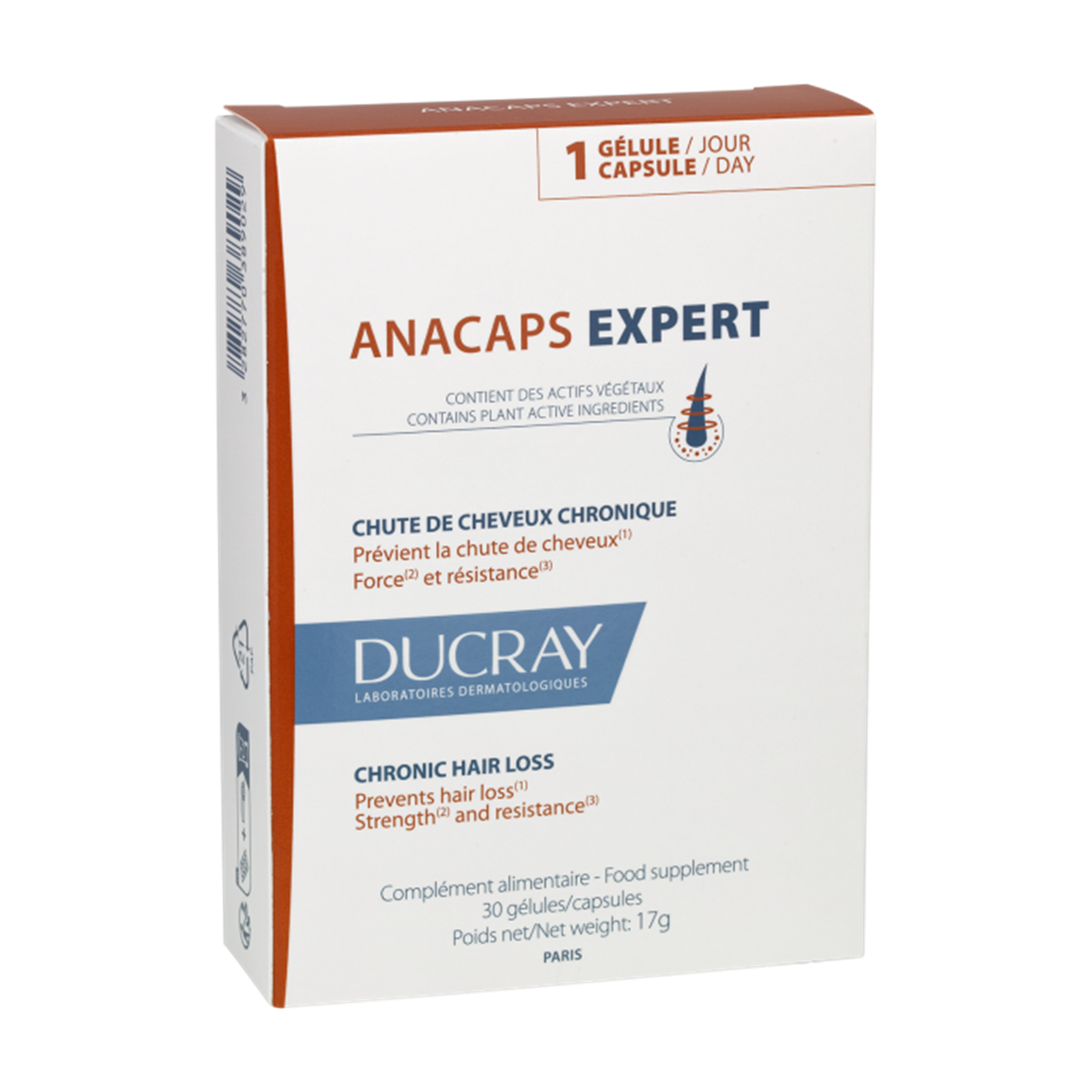 Anacaps Expert Complément alimentaire pour les cheveux