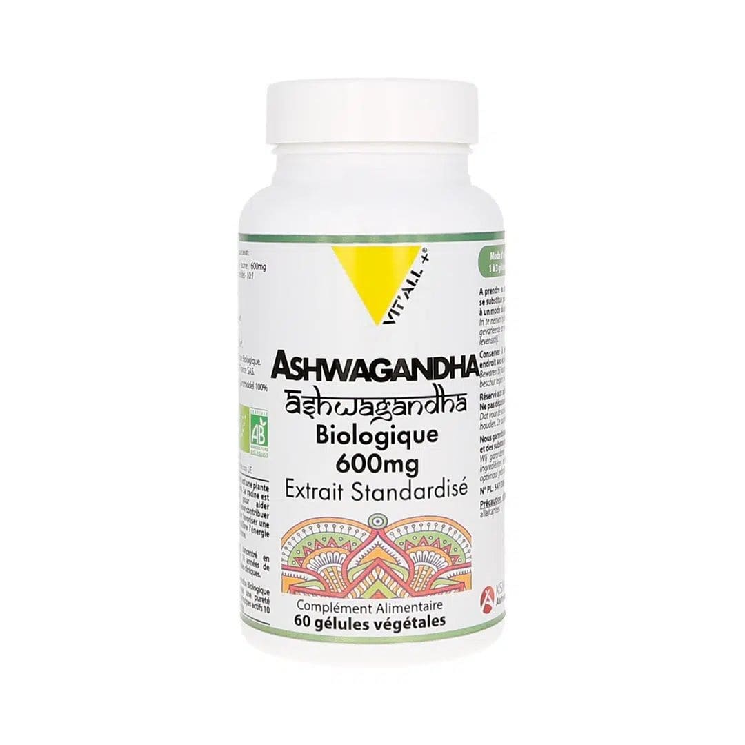 vitall+_ashwagandha_bio_600mg_60gel Infusion Brûle Graisses Maté Vert