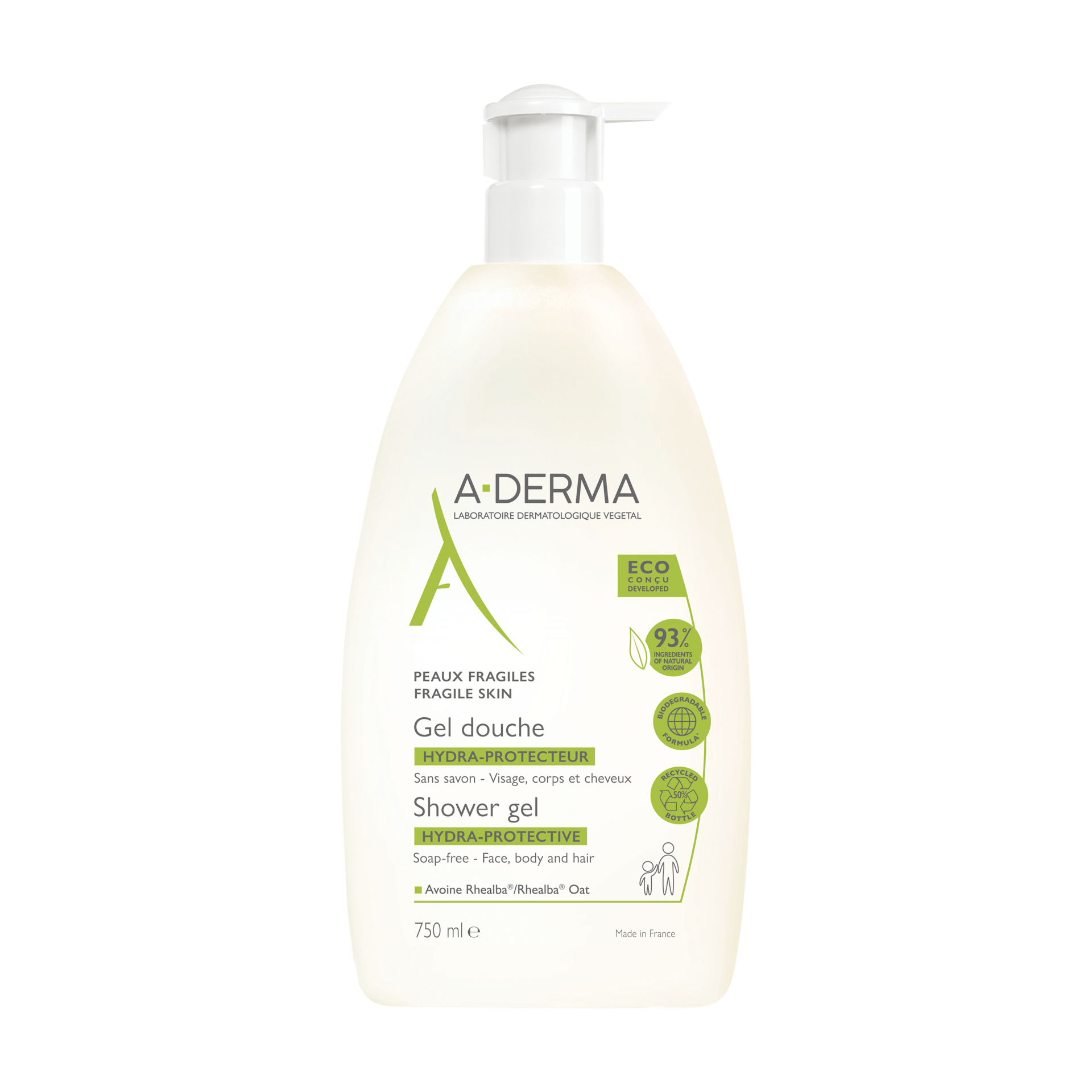 ADerma Gel douche hydra 750ml-min