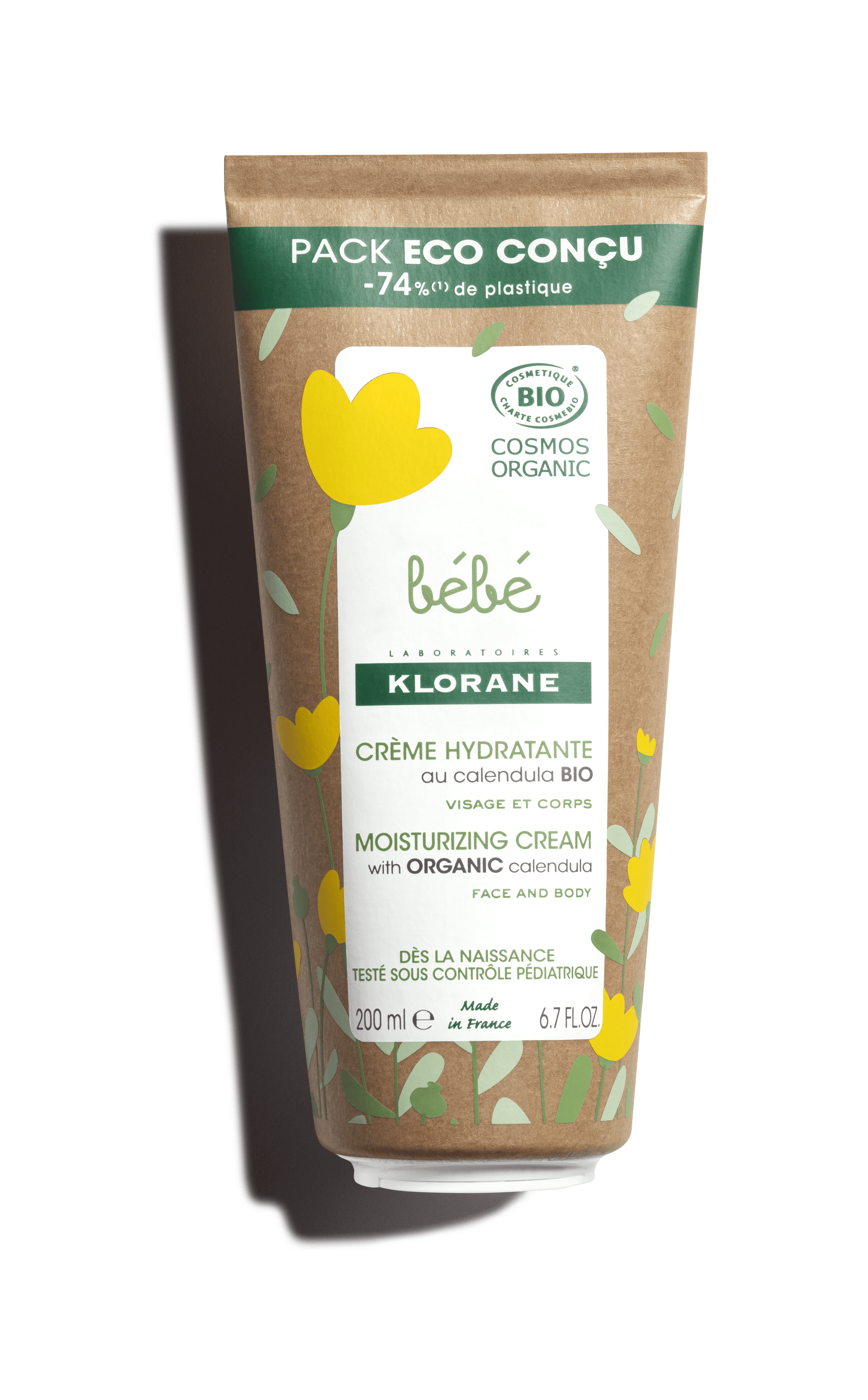 Klorane Bébé Crème hydratante BIO 200ml-min