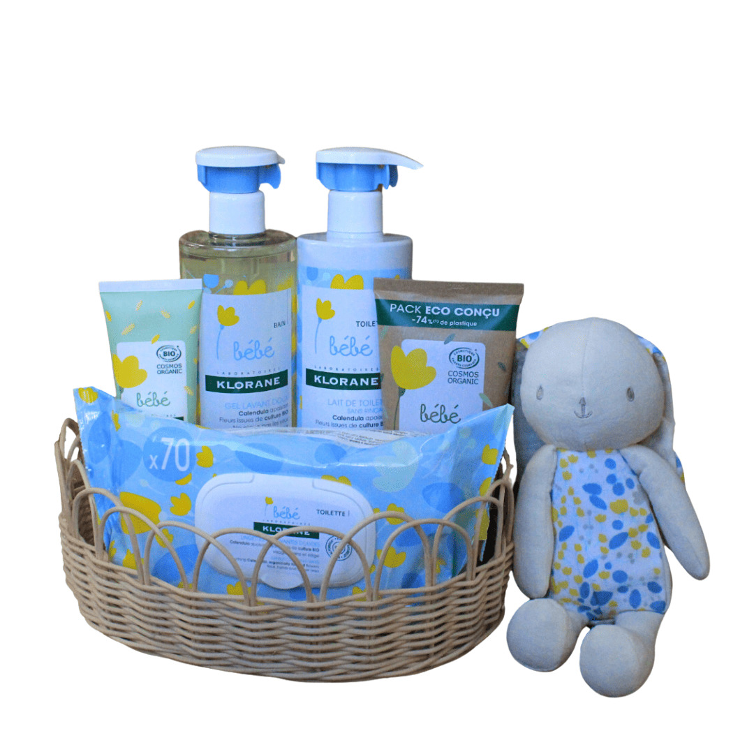KBB panier bebe Coffret Petit Brin avec le Hochet