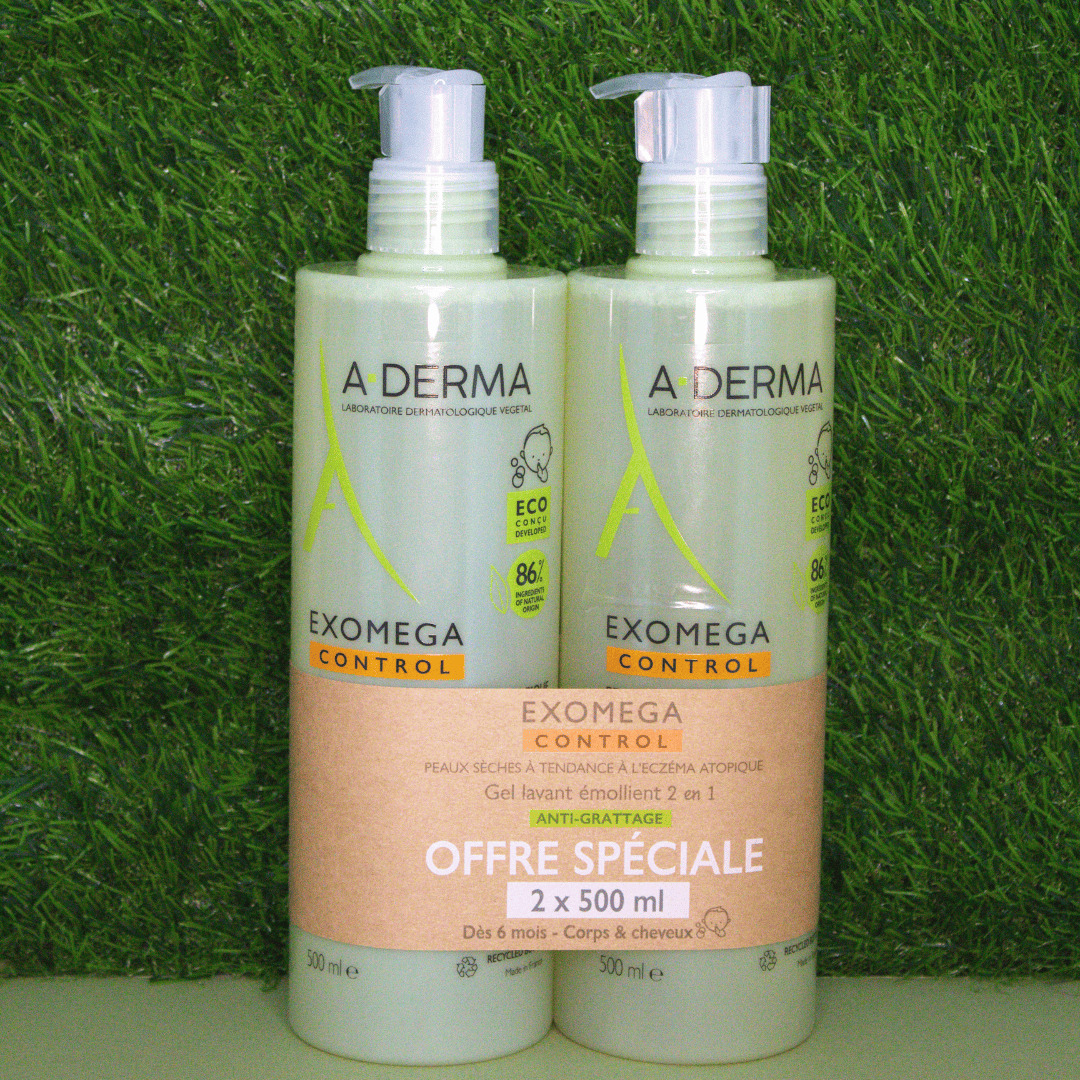 ad_exomega_duo_gel_2en1 Peaux sèches à tendance atopique, action anti-grattage