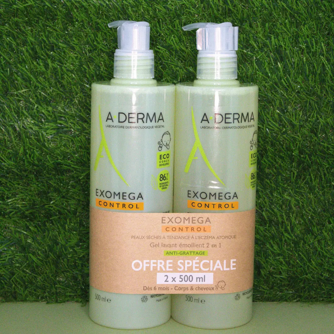 ad_exomega_duo_gel_2en1 Peaux sèches à tendance atopique, action anti-grattage