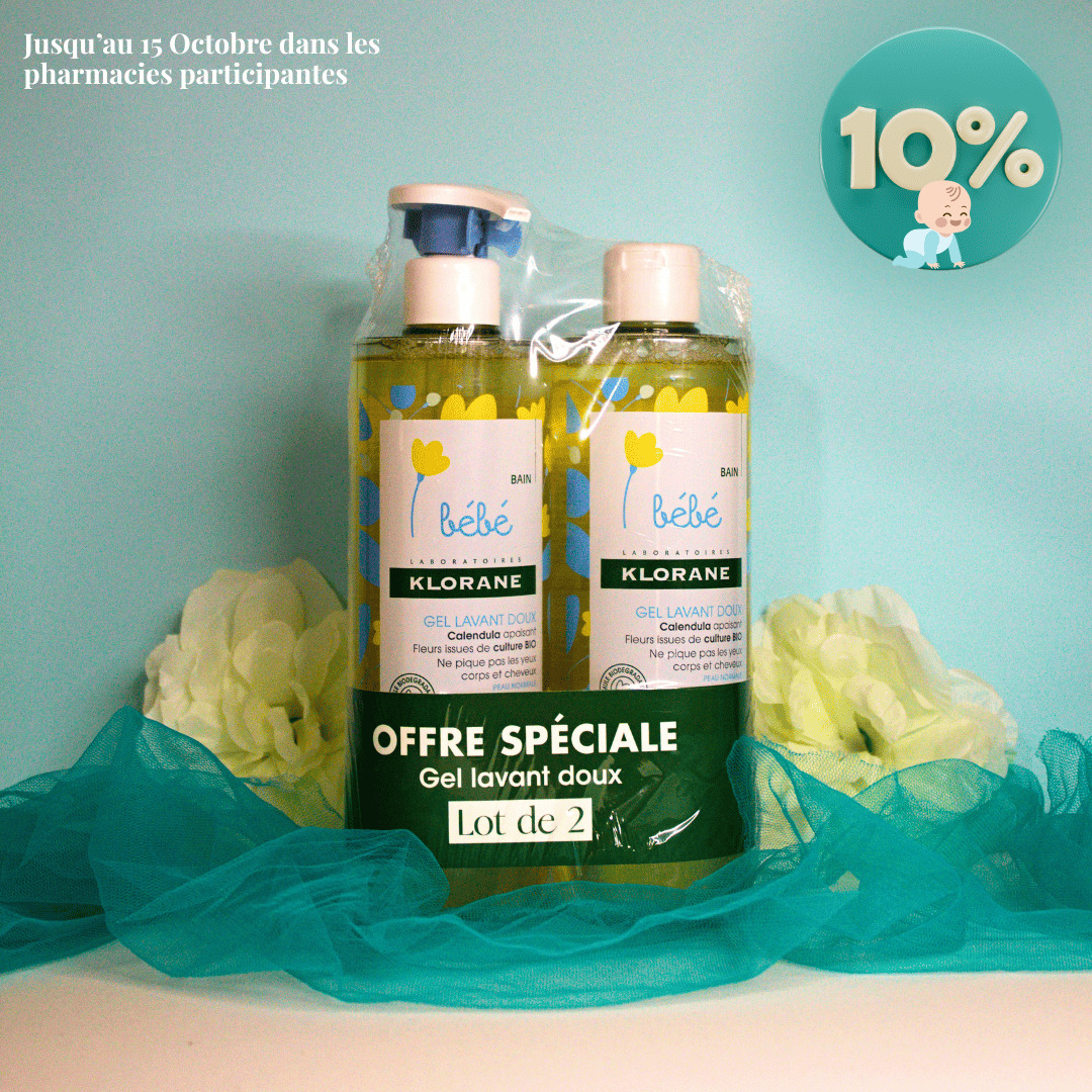 10% de remise sur le duo klorane bebe
