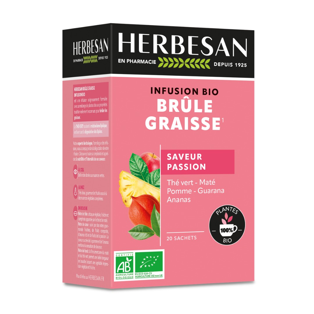 Herbesan Brule Graisse Infusion Brûle Graisses Maté Vert
