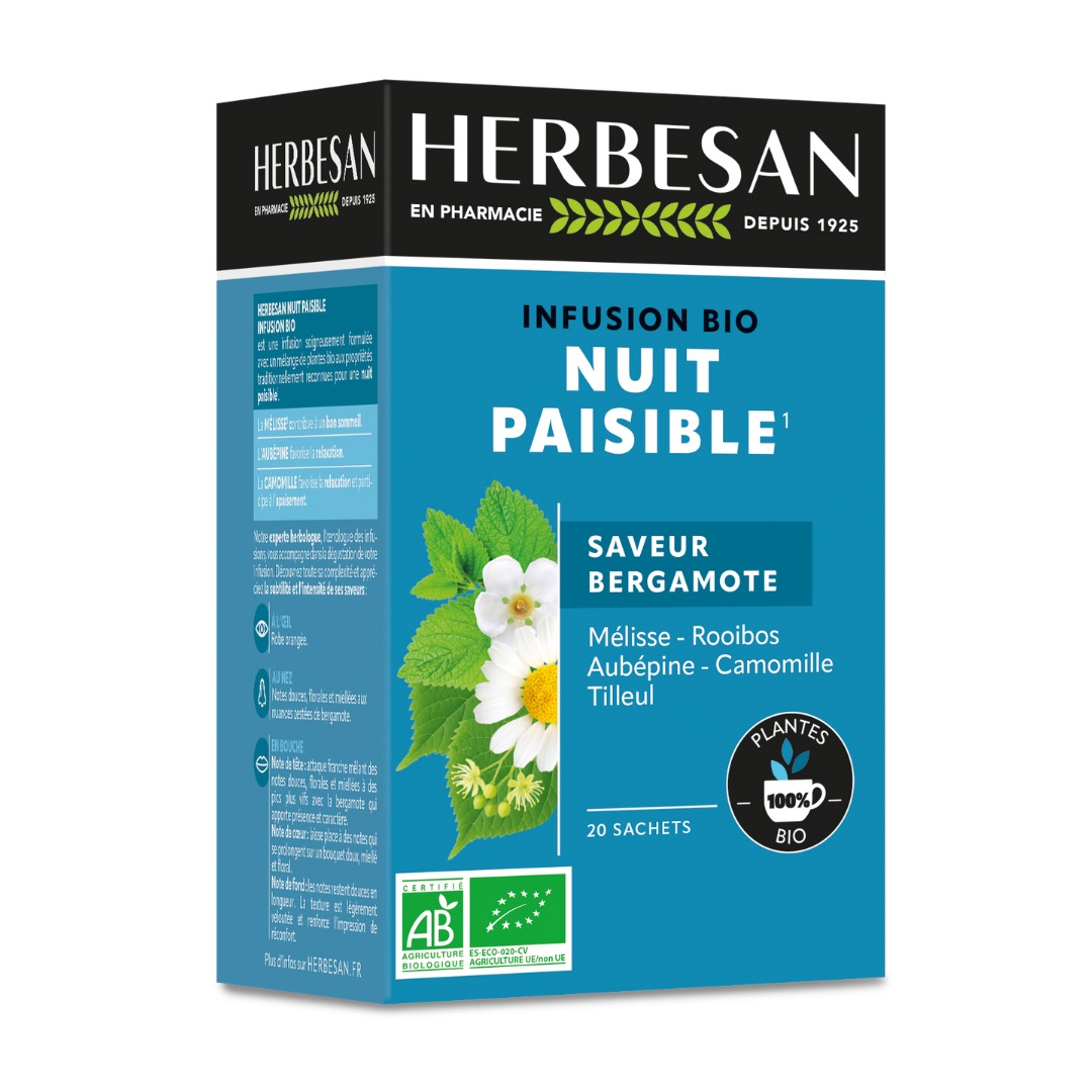 Herbesan Nuit Paisible Infusion Nuit Paisible Camomille